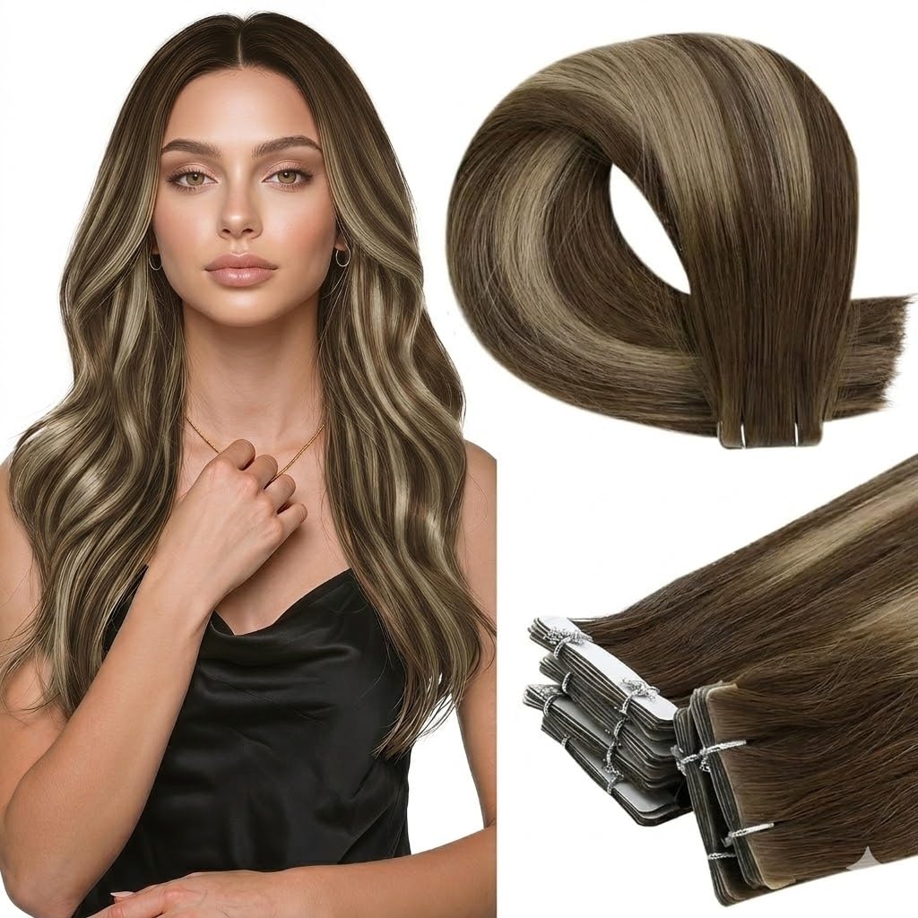 Invisible Tape In Extensions Real Hair - Full Shine Virgin Enjeksiyonlu Bantlı Saç
