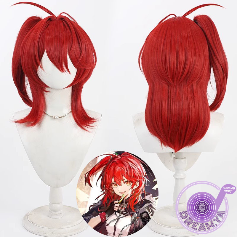 Synthetic Wigs - Exusiai Yeni Antlaşma Cosplay Peruk Arknights