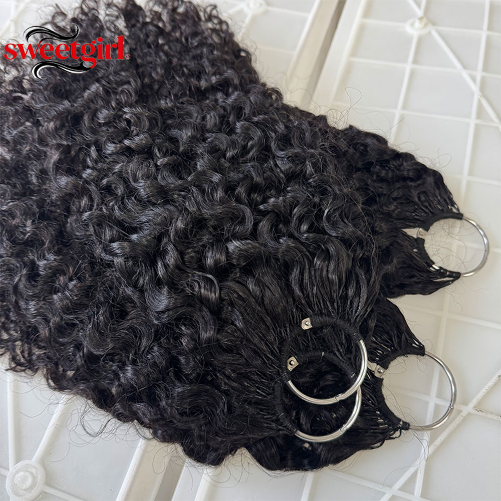 Water Wave Bulk Human Hair For Braiding - Pixie Kıvırcık Doğal Siyah %100 İnsan