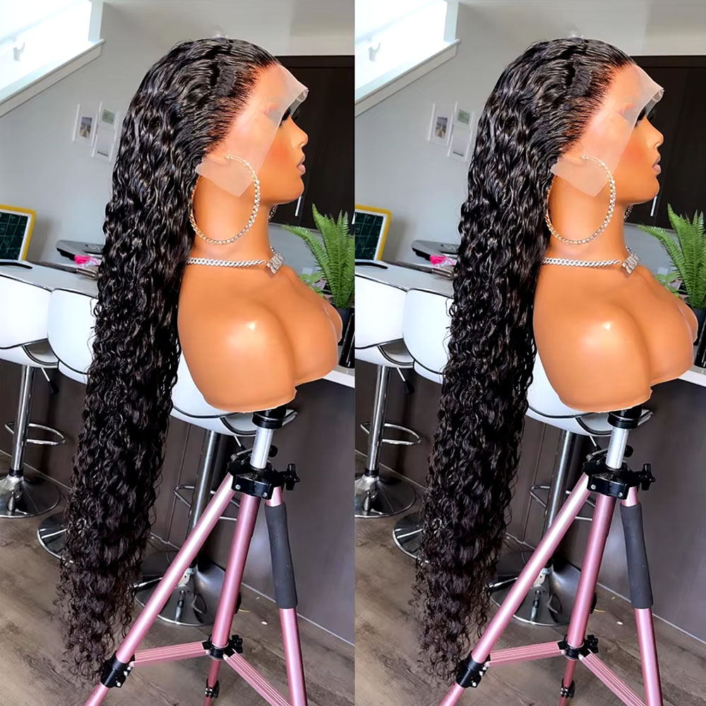 Lace Front Wigs - 42 İnç Brezilya Bakire İnsan Saçı