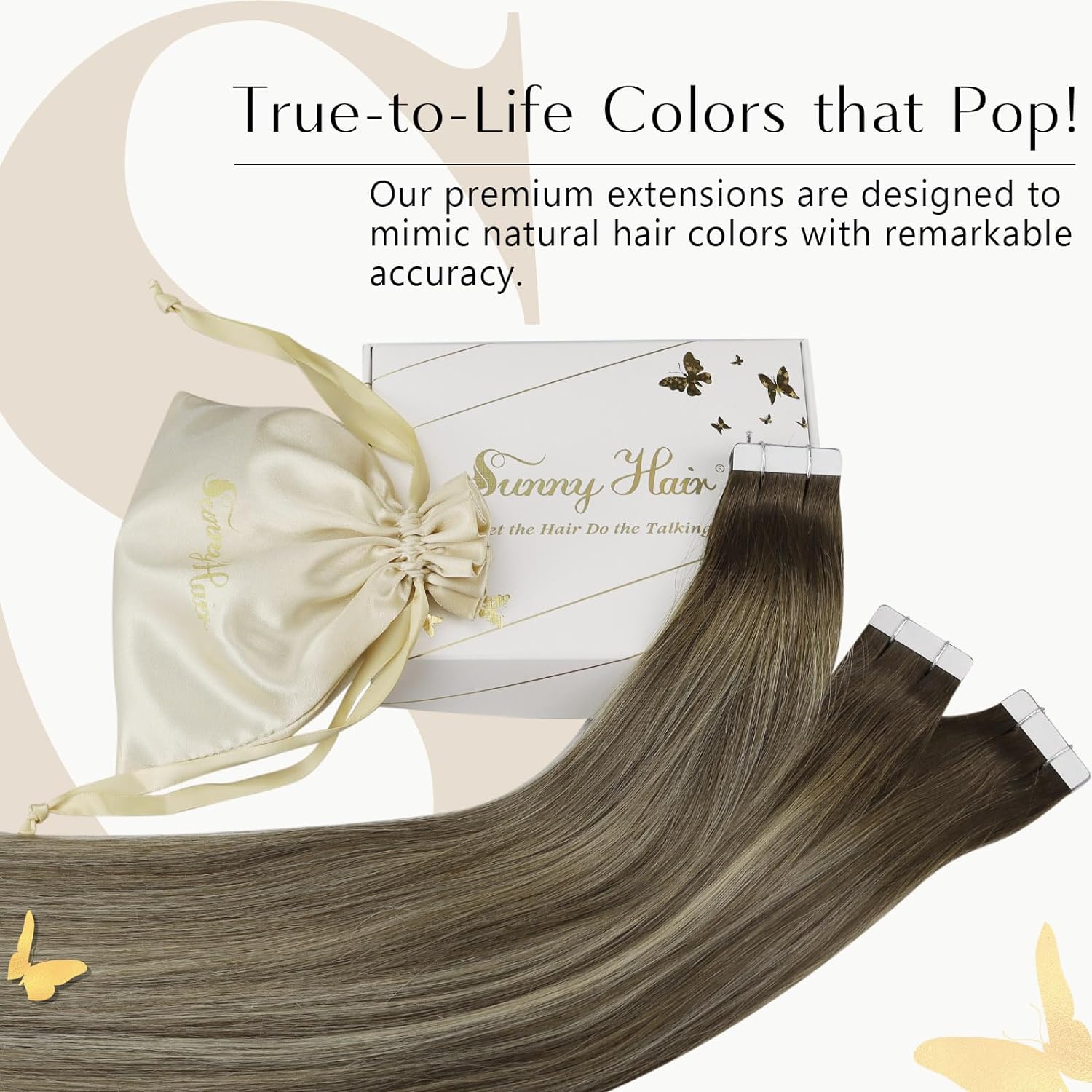 VeSunny Bantlı Saç Uzantıları  - Invisible Tape In Extensions Real Hair incelemesi ve fiyatı