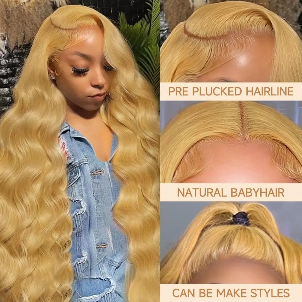 Bal Sarısı Peruk, Dalgalı Mode - Hd Lace Frontal Wig Human Hair Pre Plucked incelemesi ve fiyatı
