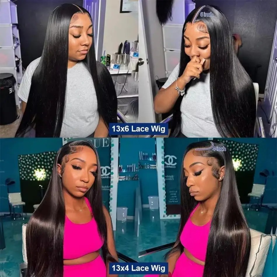 40 İnç Düz İnsan Saçı Peruk 22 - Lace Front Wigs incelemesi ve fiyatı