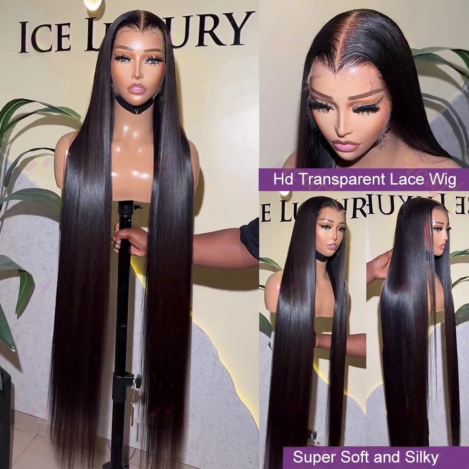 40 İnç Düz İnsan Saçı Peruk 22 - Lace Front Wigs incelemesi ve fiyatı