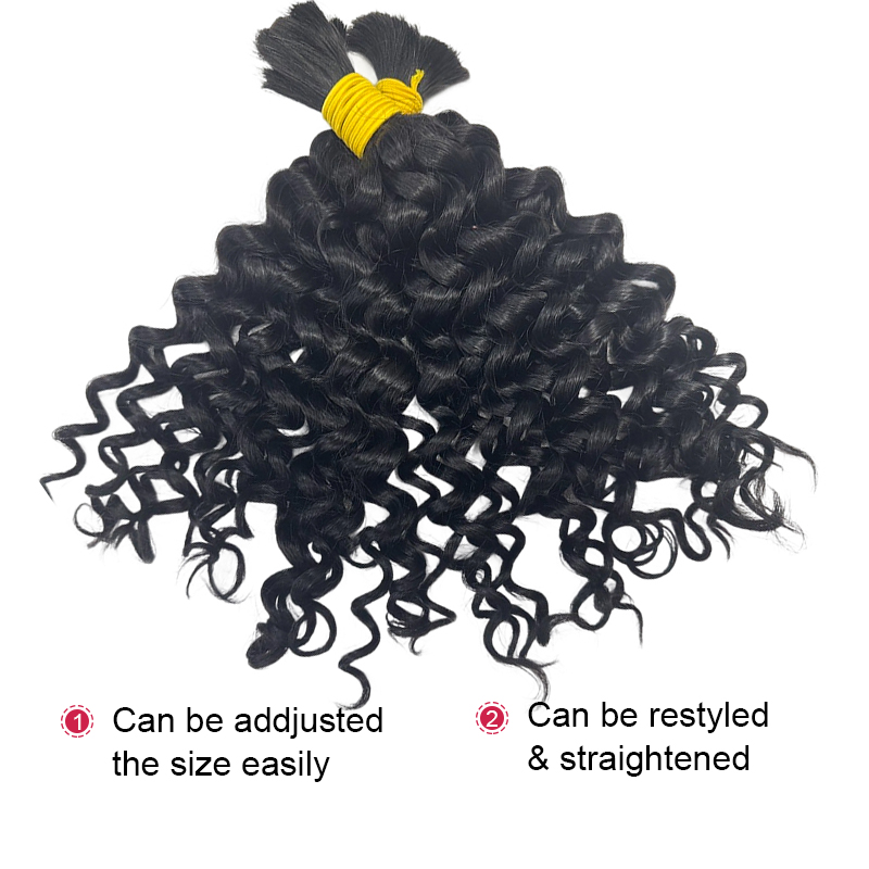 Örgü için Su Dalgası Görünümlü - Water Wave Bulk Human Hair For Braiding incelemesi ve fiyatı