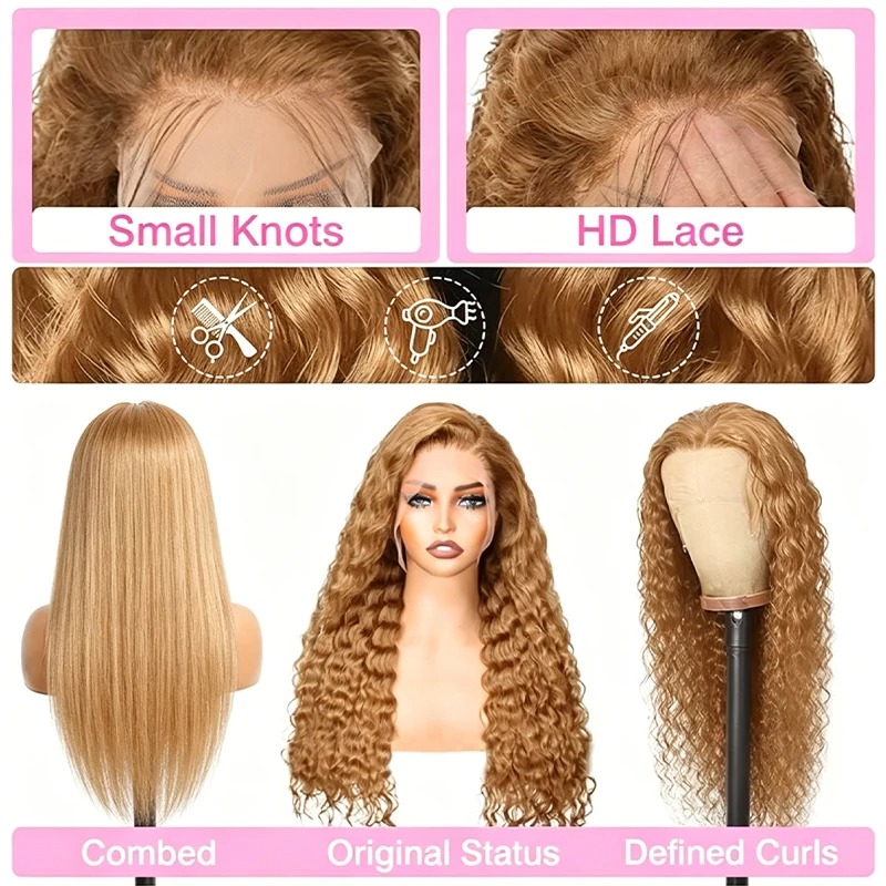 34 38 inç Bal Sarısı Peruk Ger - Lace Front Wigs incelemesi ve fiyatı