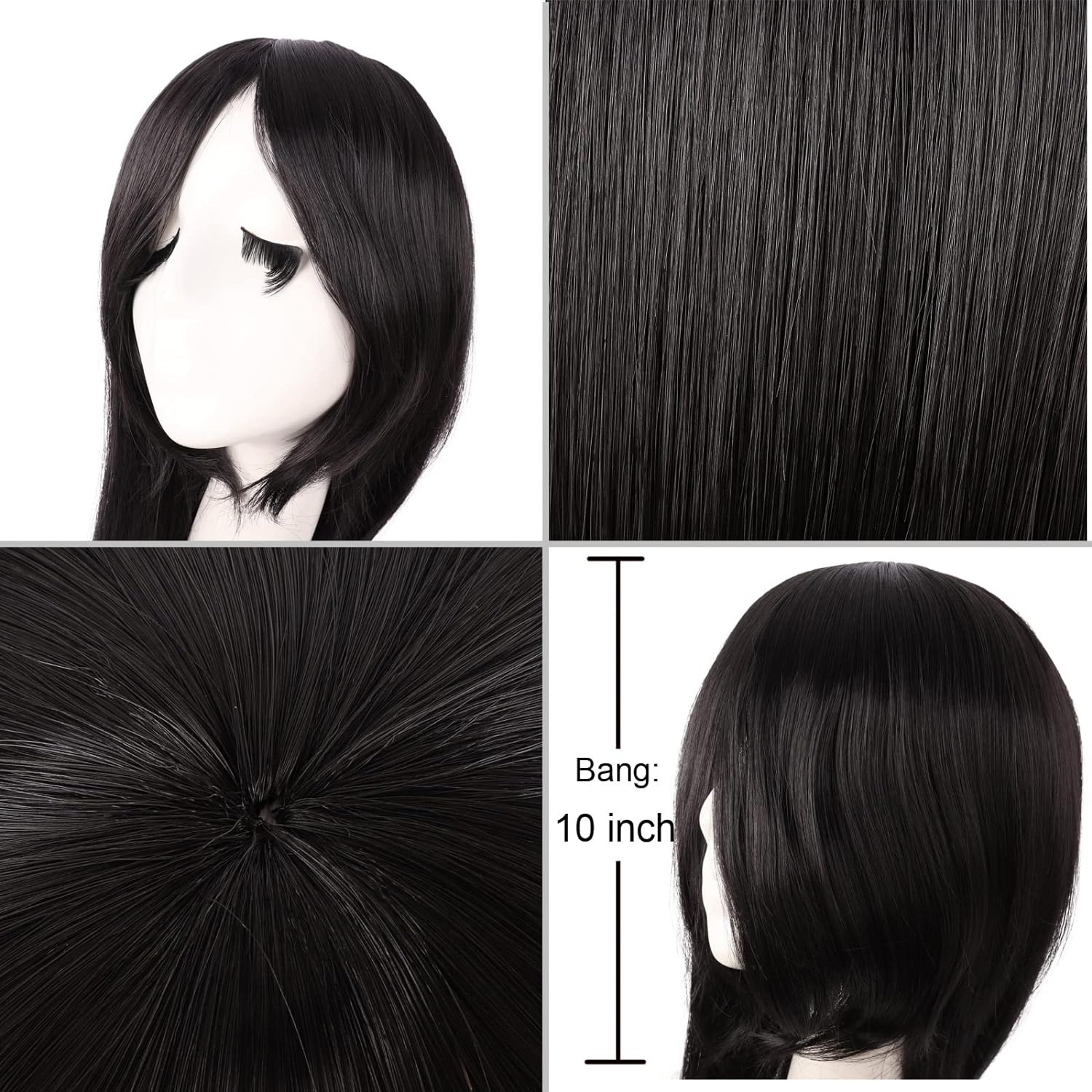 40 inç 100 cm Uzun Düz Cosplay - Synthetic Braided Wigs For Black Women incelemesi ve fiyatı