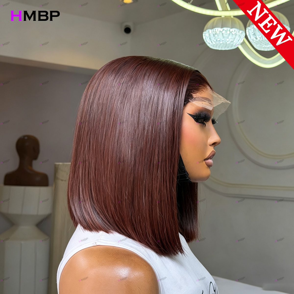 # 33 Koyu Auburn Düz Bob Peruk - Glueless Wear And Go Human Hair Wig incelemesi ve fiyatı