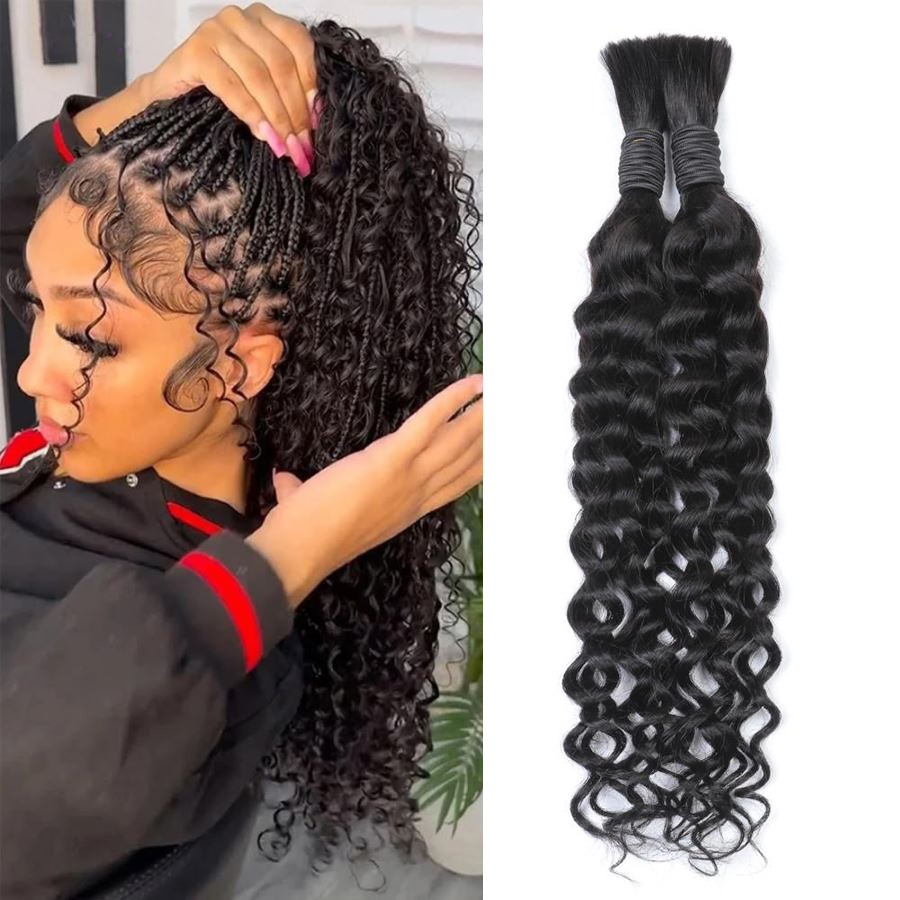 Boho Tarzı, Dalgalı İnsan Saçı - Water Wave Bulk Human Hair For Braiding incelemesi ve fiyatı